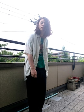 「通販」｜「アイテム（その他）」を使った、KNOCK and WOODさん（メンズ・165cm）の夏コーディネート