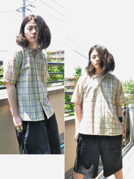 「通販」｜「アイテム（その他）」を使った、KNOCK and WOODさん（メンズ・165cm）の夏コーディネート