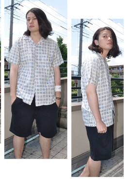 「通販」｜「アイテム（その他）」を使った、KNOCK and WOODさん（メンズ・165cm）の夏コーディネート
