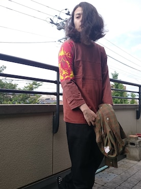 「通販」｜「アイテム（その他）」を使った、KNOCK and WOODさん（メンズ・165cm）の夏コーディネート