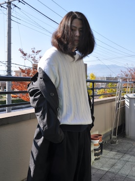 「通販」｜「アイテム（その他）」を使った、KNOCK and WOODさん（メンズ・165cm）の秋コーディネート