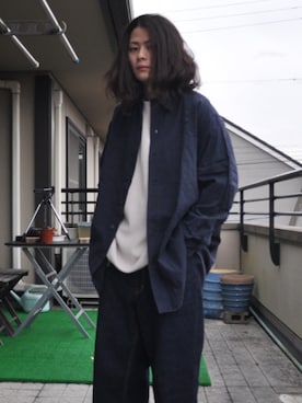 「通販」｜「アイテム（その他）」を使った、KNOCK and WOODさん（メンズ・165cm）の秋コーディネート