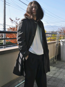 「通販」｜「アイテム（ジャケット/アウター）」を使った、KNOCK and WOODさん（メンズ・165cm）の冬コーディネート