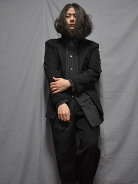 「通販」｜「アイテム（ジャケット/アウター）」を使った、KNOCK and WOODさん（メンズ・165cm）の春コーディネート