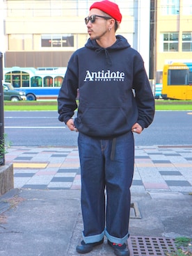 「COOTIE」｜「アイテム（スリッポン）」を使った、kouさん（メンズ・168cm）の秋コーディネート