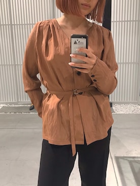 Yumi Kitamuraさん（レディース・157cm）の春コーディネート