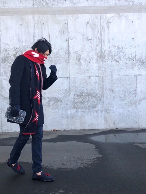 LANVIN collectionのチェスターコートを使った人気ファッション