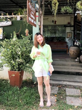 「holster（ホルスター）のアイテム」を使った、jay.さん（レディース・158cm）の夏コーディネート