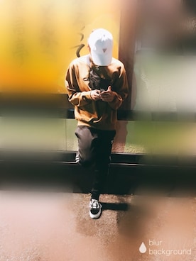 「Carhartt WIP（カーハートダブリューアイピー）のアイテム（スウェット）」を使った、lacさん（メンズ・174cm）の秋コーディネート