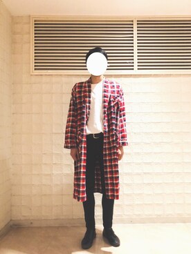 「ロングカーディガン」｜「アイテム（その他アウター）」を使った、ｎａ-ｎｏ さん（メンズ・184cm）の春コーディネート