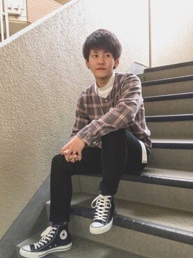 けんすけさん（メンズ・170cm）の春コーディネート