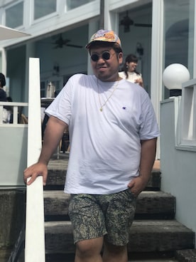 「MERCURYDUO（マーキュリーデュオ）のアイテム」を使った、東田拓也さん（メンズ・178cm）の夏コーディネート