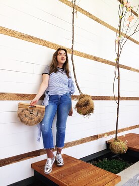 「Luxe（リュクス）のアイテム」を使った、Kayla Dooladyさん（レディース・160cm）の冬コーディネート