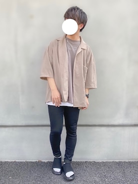 「BASQUE magenta（バスクマゼンタ）のアイテム」を使った、itsukiさん（メンズ・167cm）の夏コーディネート