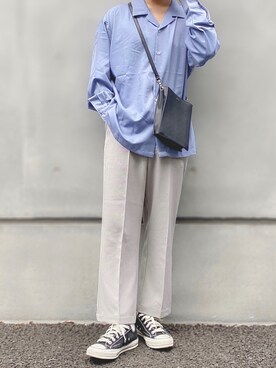 「レザー」｜「アイテム（雑誌）」を使った、itsukiさん（メンズ・167cm）の秋コーディネート