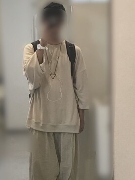 「unrelaxing（アンリラクシング）のアイテム（アクセサリー）」を使った、tomoさん（メンズ・168cm）の秋コーディネート