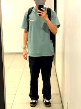 「RED KAP（レッドキャップ）のアイテム（スラックス）」を使った、shingoさん（メンズ・174cm）の夏コーディネート