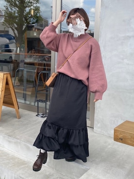 奏さん（レディース・157cm）の春コーディネート