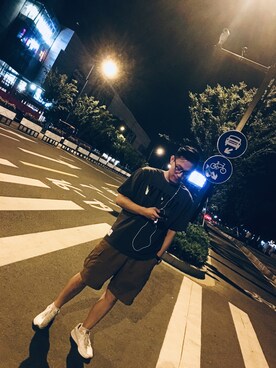 「PULL&BEAR（プルアンドベア）のアイテム（スニーカー）」を使った、Jinさん（メンズ・175cm）の夏コーディネート
