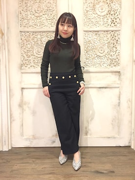 「Le Chione（ルキオネ）のアイテム」を使った、JELLYBEANSさん（レディース・155cm）の冬コーディネート