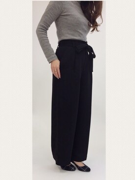 「UNIQLO（ユニクロ）のエクストラファインメリノリブタートルネックセーター（長袖）（ニット/セーター）」を使った、JELLYBEANSさん（レディース・155cm）の秋コーディネート