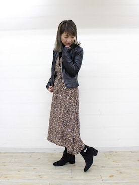 「甘辛mix」｜JELLYBEANSさん（レディース・155cm）の秋コーディネート