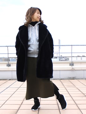 JELLYBEANSさん（レディース・155cm）の冬コーディネート