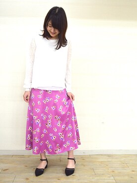 「JELLY BEANS（ジェリービーンズ）のアイテム」を使った、JELLYBEANSさん（レディース・158cm）の春コーディネート