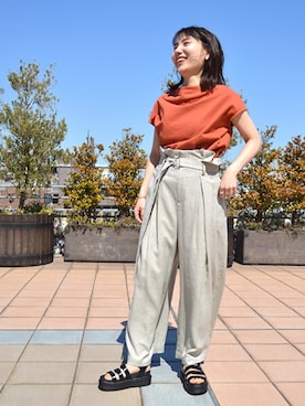 「JELLY BEANS（ジェリービーンズ）のアイテム」を使った、JELLYBEANSさん（レディース・158cm）の春コーディネート