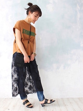 「JELLY BEANS（ジェリービーンズ）のアイテム」を使った、JELLYBEANSさん（レディース・158cm）の春コーディネート