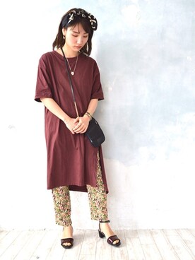 「Tシャツワンピ」｜JELLYBEANSさん（レディース・158cm）の春コーディネート