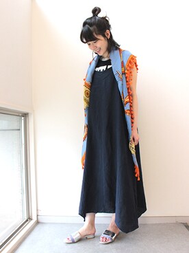 「JELLY BEANS（ジェリービーンズ）のアイテム（サンダル）」を使った、JELLYBEANSさん（レディース・158cm）の春コーディネート