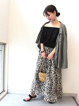 「FRAMeWORK（フレームワーク）のアイテム（スカート）」を使った、JELLYBEANSさん（レディース・157cm）の夏コーディネート