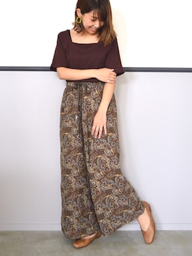 「アイテム（パンプス、イエロー系）」を使った、JELLYBEANSさん（レディース・152cm）の秋コーディネート