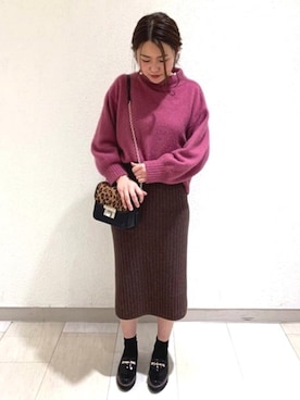 「厚底」｜JELLYBEANSさん（レディース・158cm）の冬コーディネート