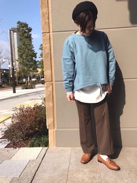 「くすみカラー」｜JELLYBEANSさん（レディース・158cm）の冬コーディネート