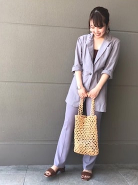 「ビーズバッグ」｜JELLYBEANSさん（レディース・158cm）の夏コーディネート