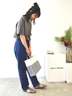 「JELLY BEANS（ジェリービーンズ）のアイテム」を使った、JELLYBEANSさん（レディース・158cm）の夏コーディネート