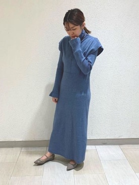 「くすみカラー」｜JELLYBEANSさん（レディース・158cm）の冬コーディネート