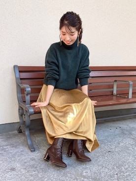 「JELLY BEANS（ジェリービーンズ）のアイテム」を使った、JELLYBEANSさん（レディース・158cm）の冬コーディネート