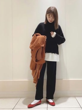 「アイテム（レインシューズ）」を使った、JELLYBEANSさん（レディース・158cm）の冬コーディネート