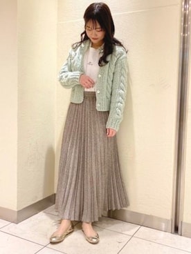 「JELLY BEANS（ジェリービーンズ）のアイテム（バレエシューズ）」を使った、JELLYBEANSさん（レディース・158cm）の冬コーディネート