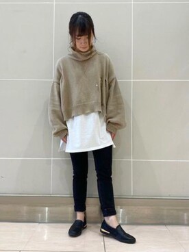 「JELLY BEANS（ジェリービーンズ）のアイテム」を使った、JELLYBEANSさん（レディース・158cm）の冬コーディネート