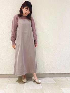 「くすみカラー」｜JELLYBEANSさん（レディース・158cm）の冬コーディネート