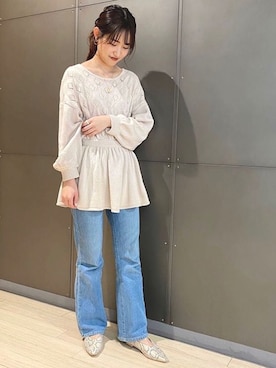 「パイソン柄」｜JELLYBEANSさん（レディース・158cm）の冬コーディネート