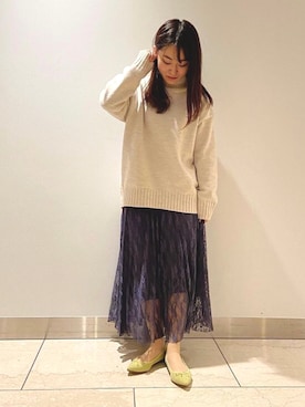 「JELLY BEANS（ジェリービーンズ）のアイテム（バレエシューズ）」を使った、JELLYBEANSさん（レディース・158cm）の冬コーディネート