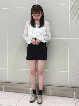 「アイテム（レインシューズ）」を使った、JELLYBEANSさん（レディース・158cm）の春コーディネート