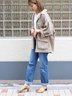 「JELLY BEANS（ジェリービーンズ）のアイテム」を使った、JELLYBEANSさん（レディース・158cm）の春コーディネート