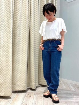 「アイテム（サンダル、ピンク系）」を使った、JELLYBEANSさん（レディース・158cm）の夏コーディネート