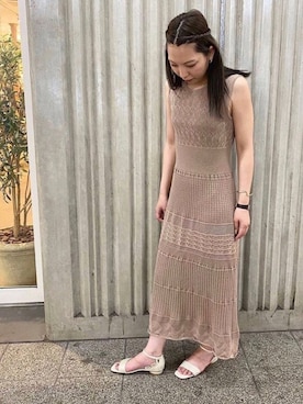 「JELLY BEANS（ジェリービーンズ）のアイテム（サンダル）」を使った、JELLYBEANSさん（レディース・158cm）の夏コーディネート